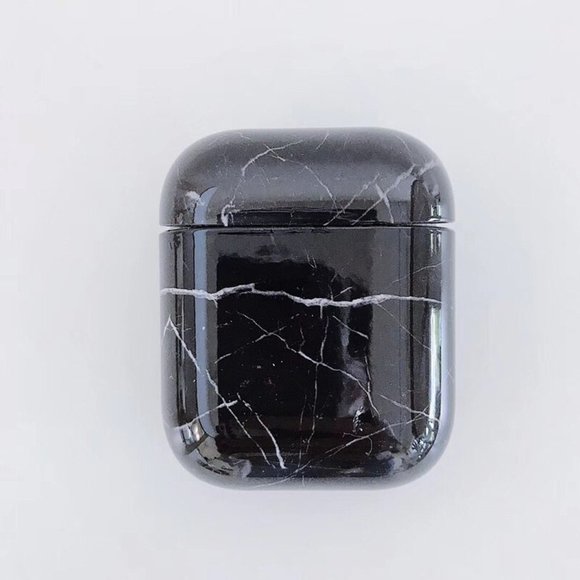 NEW Marble Hard Apple Airpods 1 2 Pro case - Picture 1 of 5